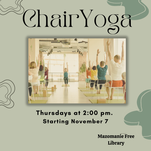 Chair Yoga at Mazomanie Free Library, starting November 7