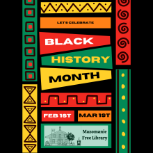 Mazomanie Free Library Celebrate Black History Month February 1 to March 1