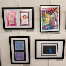 Wisconsin Heights student art display, Grades K thru 12.